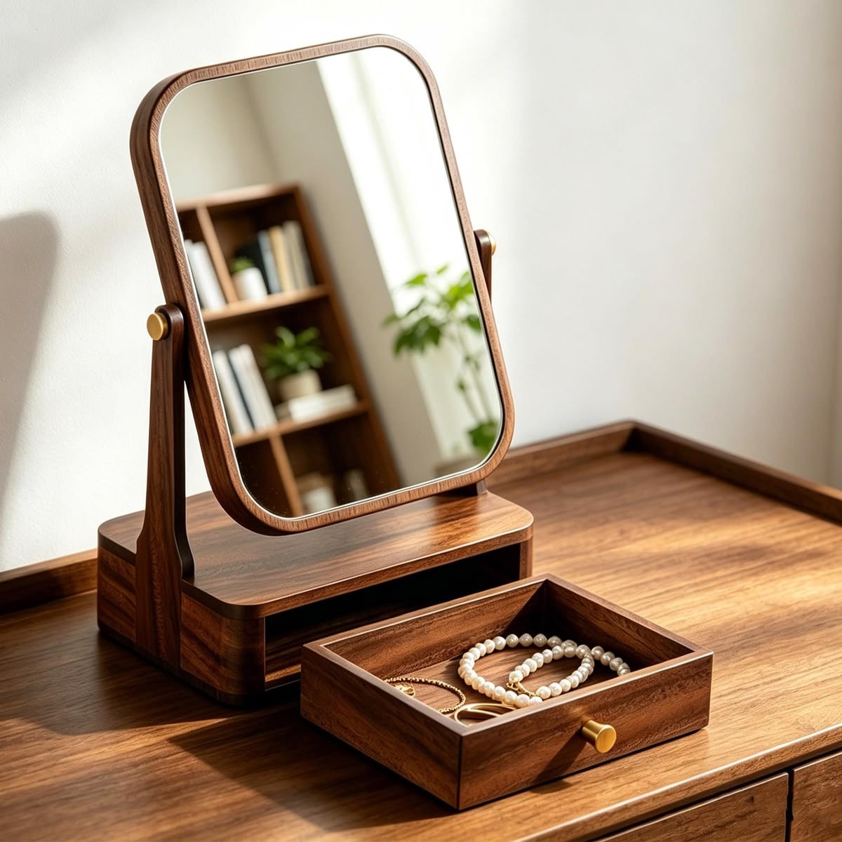 Wooden Mirror and Frame